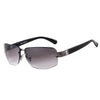 LUX Men's Rimless Sunglasses - Grey Fade