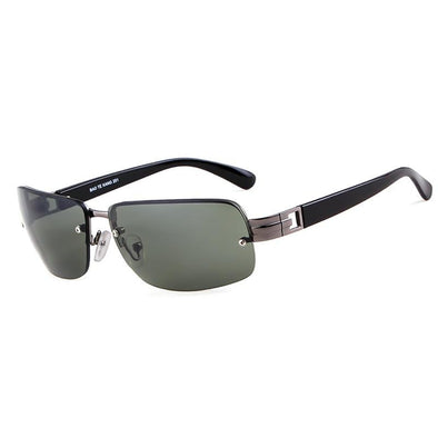 LUX Men's Rimless Sunglasses - Black