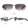 LUX Men's Rimless Sunglasses - Grey Fade