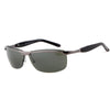 Men's Rimless Flat-Top Sunglasses - Grey & Black