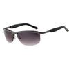 Men's Rimless Flat-Top Sunglasses - Black Fade & Black